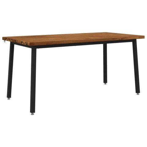 VidaXL Kwadratowy stół do jedzenia 160 x 80 x 75 cm Lite Drewno Akacji