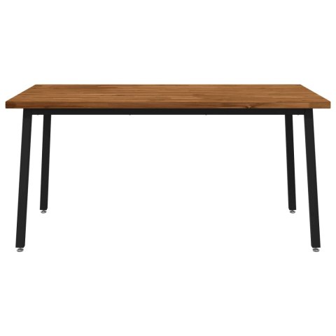 VidaXL Kwadratowy stół do jedzenia 160 x 80 x 75 cm Lite Drewno Akacji