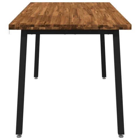 VidaXL Kwadratowy stół do jedzenia 160 x 80 x 75 cm Lite Drewno Akacji