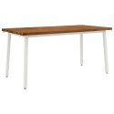 VidaXL Kwadratowy stół do jedzenia 160 x 80 x 75 cm Lite Drewno Akacji