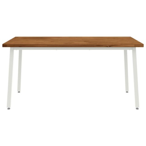 VidaXL Kwadratowy stół do jedzenia 160 x 80 x 75 cm Lite Drewno Akacji