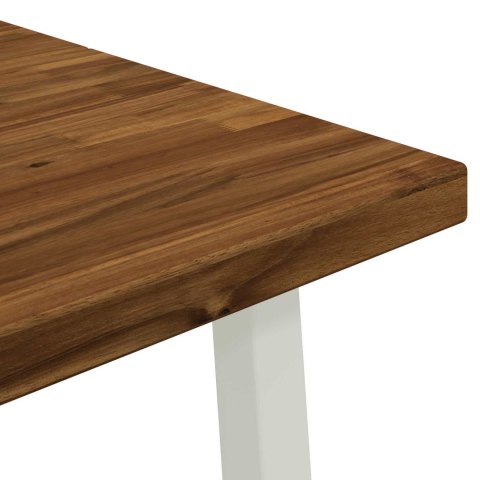 VidaXL Kwadratowy stół do jedzenia 160 x 80 x 75 cm Lite Drewno Akacji
