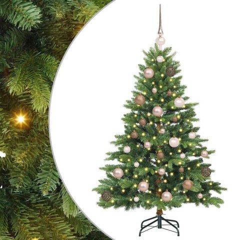 VidaXL Sztuczna choinka z 150 diodami LED Zielony 120 cm PE i PVC