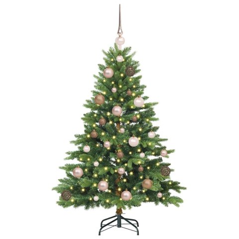 VidaXL Sztuczna choinka z 150 diodami LED Zielony 120 cm PE i PVC