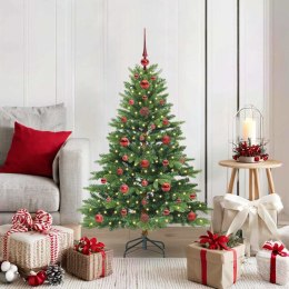 VidaXL Sztuczna choinka z 150 diodami LED Zielony 120 cm PE i PVC