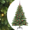 VidaXL Sztuczna choinka z 150 diodami LED Zielony 120 cm PE i PVC