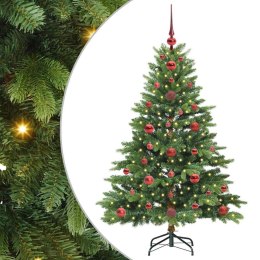 VidaXL Sztuczna choinka z 150 diodami LED Zielony 120 cm PE i PVC