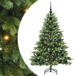 VidaXL Sztuczna choinka z 150 diodami LED Zielony 120 cm PE i PVC