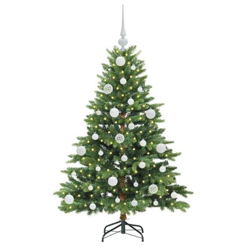 VidaXL Sztuczna choinka z 150 diodami LED Zielony 120 cm PE i PVC