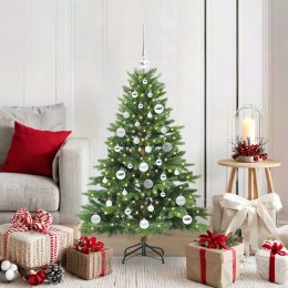 VidaXL Sztuczna choinka z 150 diodami LED Zielony 120 cm PE i PVC