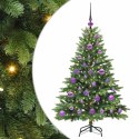 VidaXL Sztuczna choinka z 150 diodami LED Zielony 120 cm PE i PVC