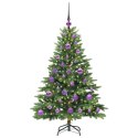 VidaXL Sztuczna choinka z 150 diodami LED Zielony 120 cm PE i PVC