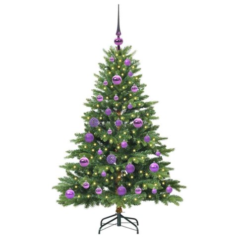 VidaXL Sztuczna choinka z 150 diodami LED Zielony 120 cm PE i PVC