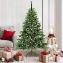 VidaXL Sztuczna choinka z 150 diodami LED Zielony 150 cm PE i PVC