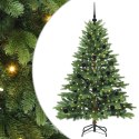 VidaXL Sztuczna choinka z 150 diodami LED Zielony 150 cm PE i PVC