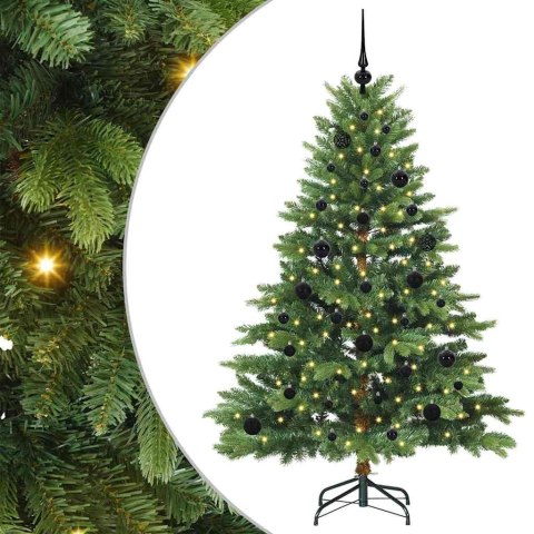 VidaXL Sztuczna choinka z 150 diodami LED Zielony 150 cm PE i PVC