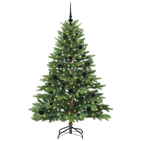 VidaXL Sztuczna choinka z 150 diodami LED Zielony 150 cm PE i PVC