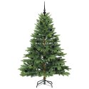 VidaXL Sztuczna choinka z 150 diodami LED Zielony 150 cm PE i PVC