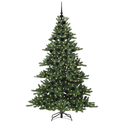 VidaXL Sztuczna choinka z zawiasami Zielony 180 cm PVC i stal