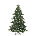 VidaXL Sztuczna choinka z zawiasami Zielony 180 cm PVC i stal