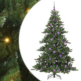 VidaXL Sztuczna choinka z zawiasami Zielony 180 cm PVC i stal