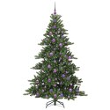 VidaXL Sztuczna choinka z zawiasami Zielony 180 cm PVC i stal