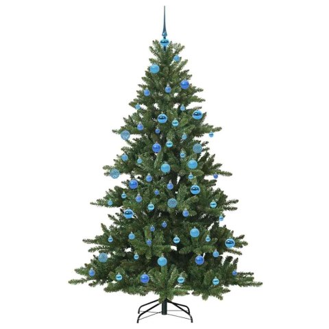 VidaXL Sztuczna choinka z zawiasami Zielony 180 cm PVC i stal