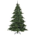 VidaXL Sztuczna choinka z zawiasami Zielony 210 cm PVC i stal