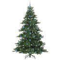 VidaXL Sztuczna choinka z zawiasami Zielony 210 cm PVC i stal