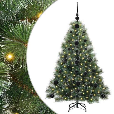 VidaXL Sztuczna choinka z 150 diodami LED Zielony 120 cm PE i PVC