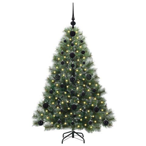 VidaXL Sztuczna choinka z 150 diodami LED Zielony 120 cm PE i PVC