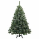 VidaXL Sztuczna choinka z 150 diodami LED Zielony 120 cm PE i PVC