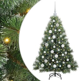 VidaXL Sztuczna choinka z 150 diodami LED Zielony 120 cm PE i PVC