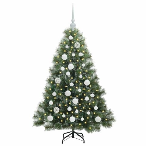 VidaXL Sztuczna choinka z 150 diodami LED Zielony 120 cm PE i PVC