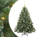 VidaXL Sztuczna choinka z 150 diodami LED Zielony 120 cm PE i PVC