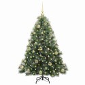 VidaXL Sztuczna choinka z 150 diodami LED Zielony 120 cm PE i PVC