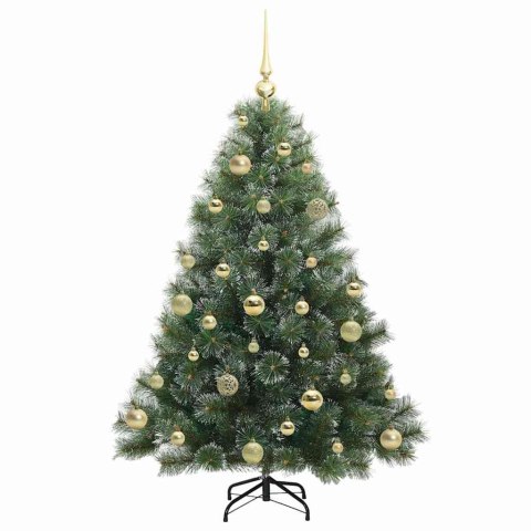 VidaXL Sztuczna choinka z 150 diodami LED Zielony 120 cm PE i PVC