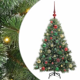 VidaXL Sztuczna choinka z 150 diodami LED Zielony 120 cm PE i PVC