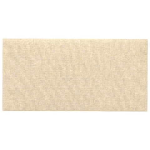 VidaXL Wejściowy zagłówek 12 szt. 30 x 15 cm Kremowy tkanina