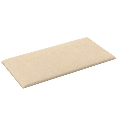 VidaXL Wejściowy zagłówek 12 szt. 30 x 15 cm Kremowy tkanina