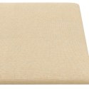 VidaXL Wejściowy zagłówek 12 szt. 30 x 15 cm Kremowy tkanina