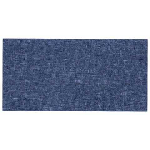 VidaXL Wejściowy zagłówek 12 szt. 30 x 15 cm Niebieski tkanina