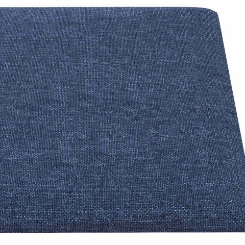 VidaXL Wejściowy zagłówek 12 szt. 30 x 15 cm Niebieski tkanina