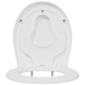 DESKA TOALETOWA BIAŁY 47 X 37 X 4 CM DUROPLAST