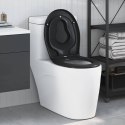 VidaXL Deska toaletowa Czarny 47 x 37 x 4 cm Duroplast