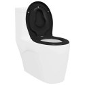 VidaXL Deska toaletowa Czarny 47 x 37 x 4 cm Duroplast