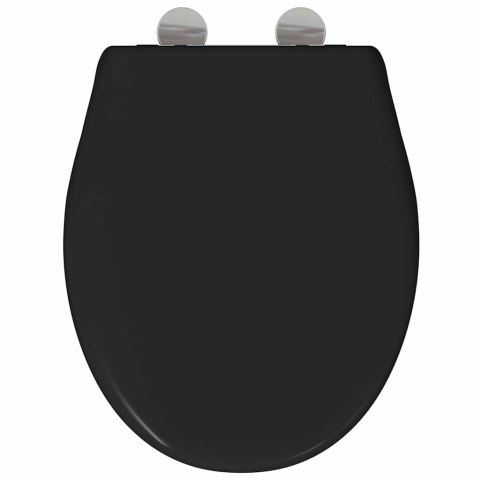 VidaXL Deska toaletowa Czarny 47 x 37 x 4 cm Duroplast