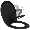 VidaXL Deska toaletowa Czarny 47 x 37 x 4 cm Duroplast