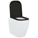 VidaXL Deska toaletowa Czarny 47,5 x 35 x 3,6 cm Duroplast