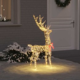 VidaXL 3D Renifer 140 LED Ciepła biel 128 cm PET